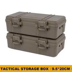 Estuche de herramientas de transporte duro, forro de esponja, linterna táctica a prueba de golpes, reloj, brújula, instrumento valioso, caja protectora de seguridad, equipo