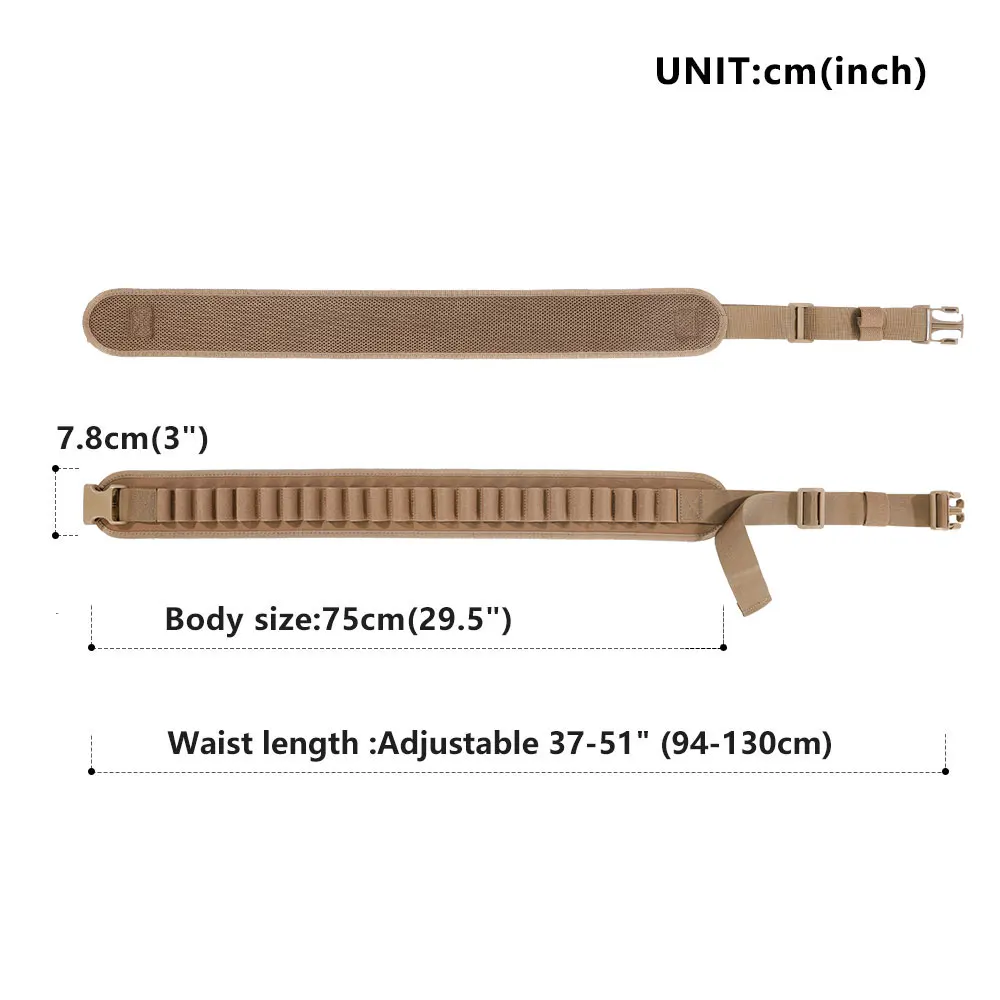Cinturón táctico de pistola de tiro al aire libre, excelente llave ELITE, 24 rondas, sello de cintura inclinado, cinturones de almacenamiento montados CS - imagen 2