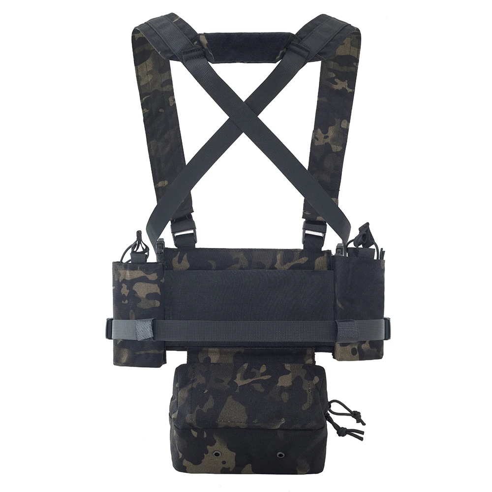 Arnés táctico para plataforma de pecho para AK M4 5,56 7,62, bolsa para revistas, chaleco Molle para Airsoft, Paintball, entrenamiento de caza, equipo de nailon - imagen 3