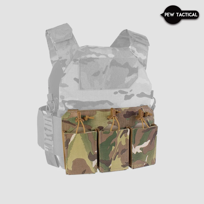 Chaleco táctico PEW Thorax HSP estilo Triple Mag bolsa 556/545/762 para portador de placa peso ligero FP22