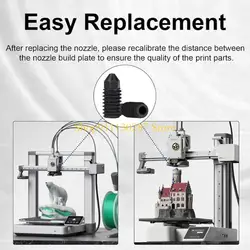 J1HC Punto corriente alto 0,4 0,6 0,8 mm Boquillas Estructura montaje magnético para modificaciones rápidas