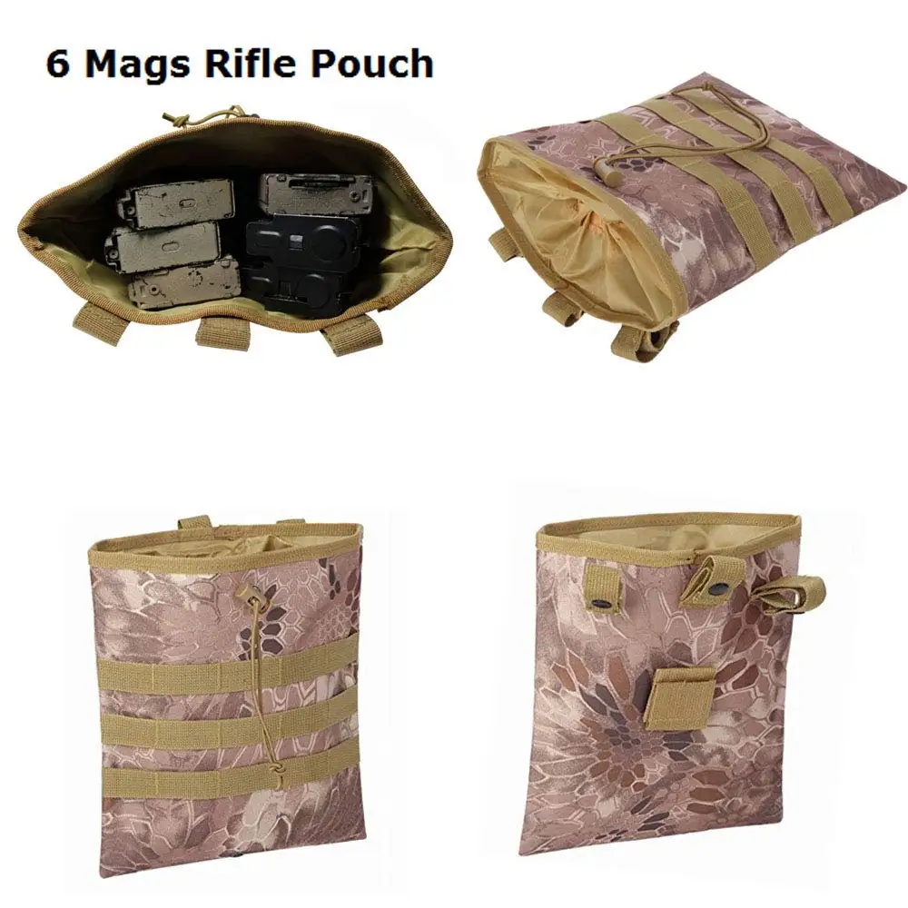 Bolsa de basura táctica con cordón, bolsa para revistas, soporte para Paintball, caza, herramienta de utilidad de tiro - imagen 2