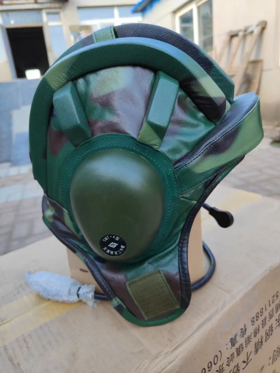 Sombrero modificable para exteriores, gorro de juego, forro de piel de oveja pura, cinturón de colisión con auriculares integrados - imagen 3