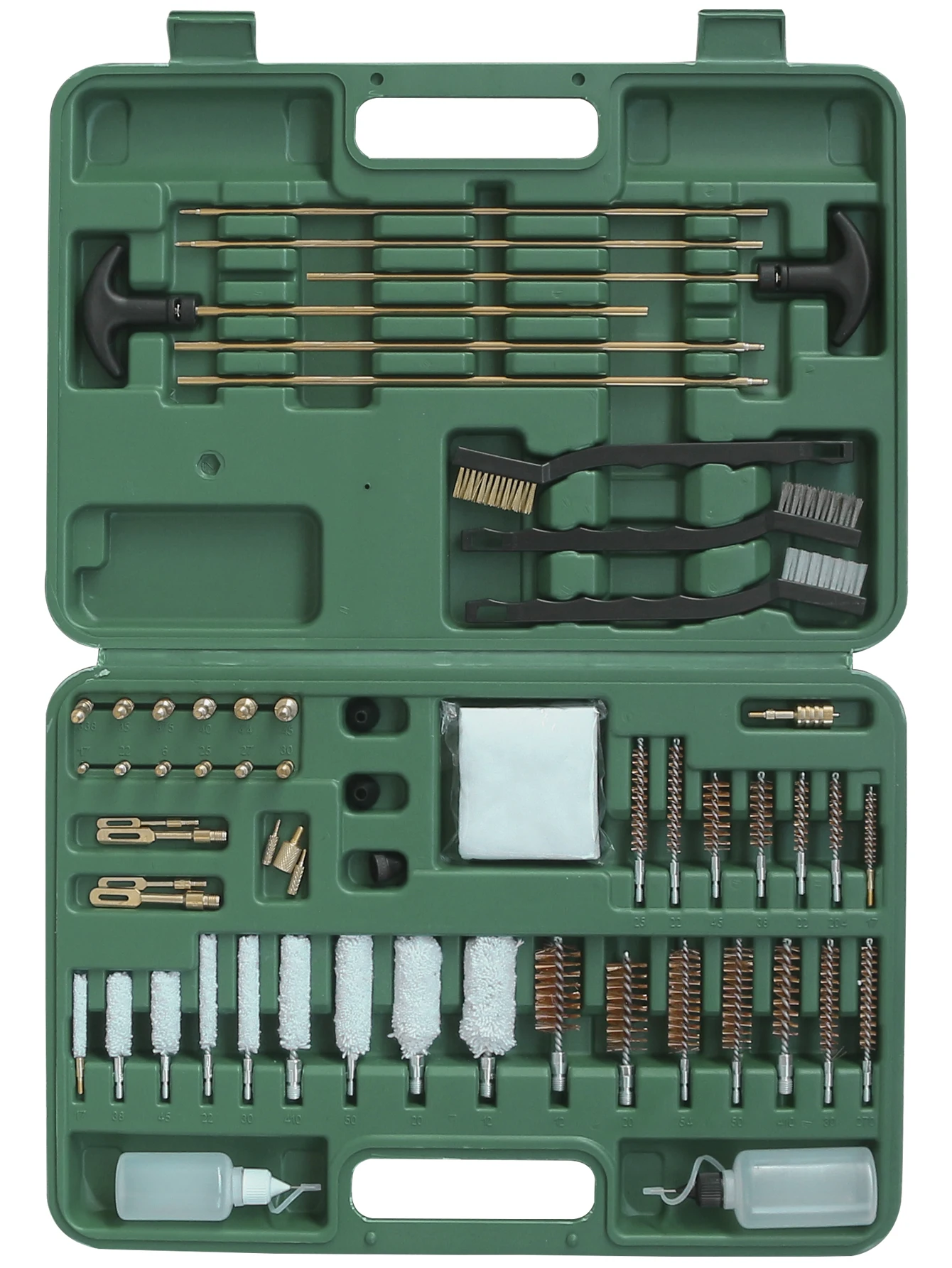 Kit de limpieza de pistola Universal táctico con lata de aceite, cepillo limpiador de pistola para Rifle, herramienta profesional de limpieza de armas de fuego para pistola de caza