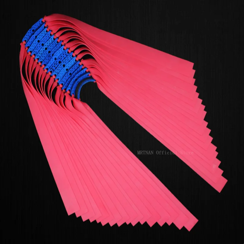 Potente banda elástica plana para caza al aire libre, accesorio de repuesto para tirachinas, cinta de látex de catapulta de goma Natural - imagen 5