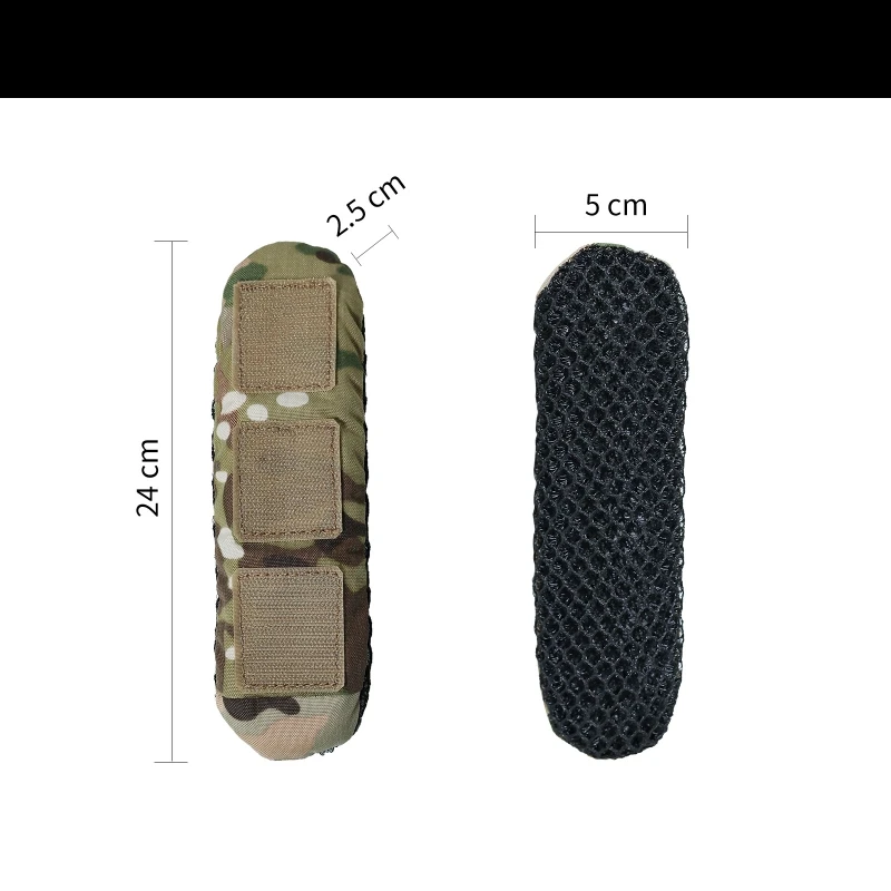 1 unidad/2 piezas chaleco táctico camuflaje 3D almohadillas de malla transpirable sello de cintura almohadilla de cintura mochila hombrera cojín - imagen 2