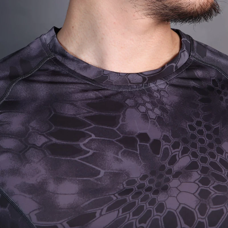 Emersongear, capa Base ajustada de piel táctica, camisetas para correr, pantalones cortos de camuflaje, manga para deportes al aire libre, camiseta que absorbe el sudor para uso diario - imagen 5