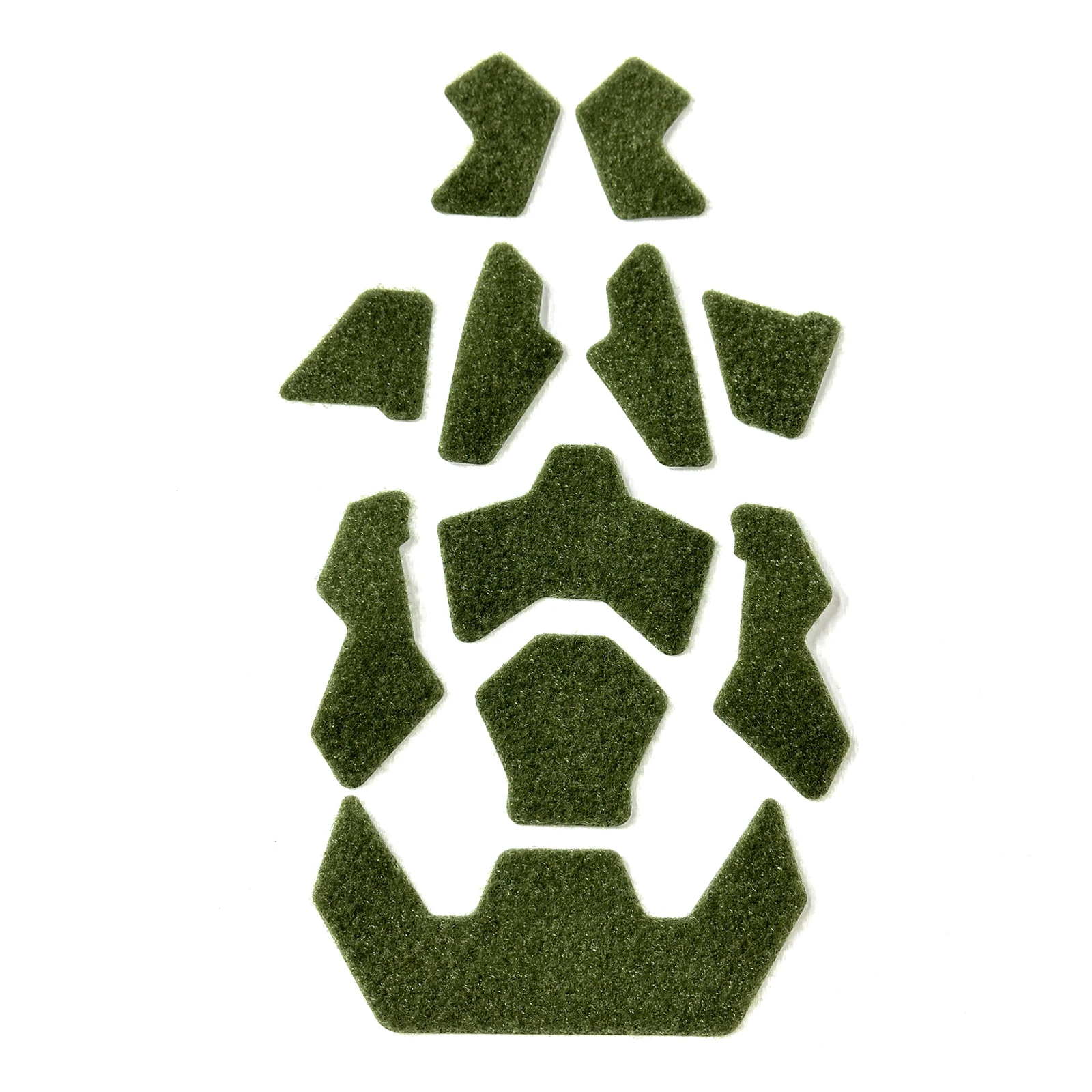 11 Uds. De casco táctico de corte súper alto, pegatina mágica para casco, parches para casco, Kit de sujeción de bucle de gancho, accesorios adhesivos para casco - imagen 2