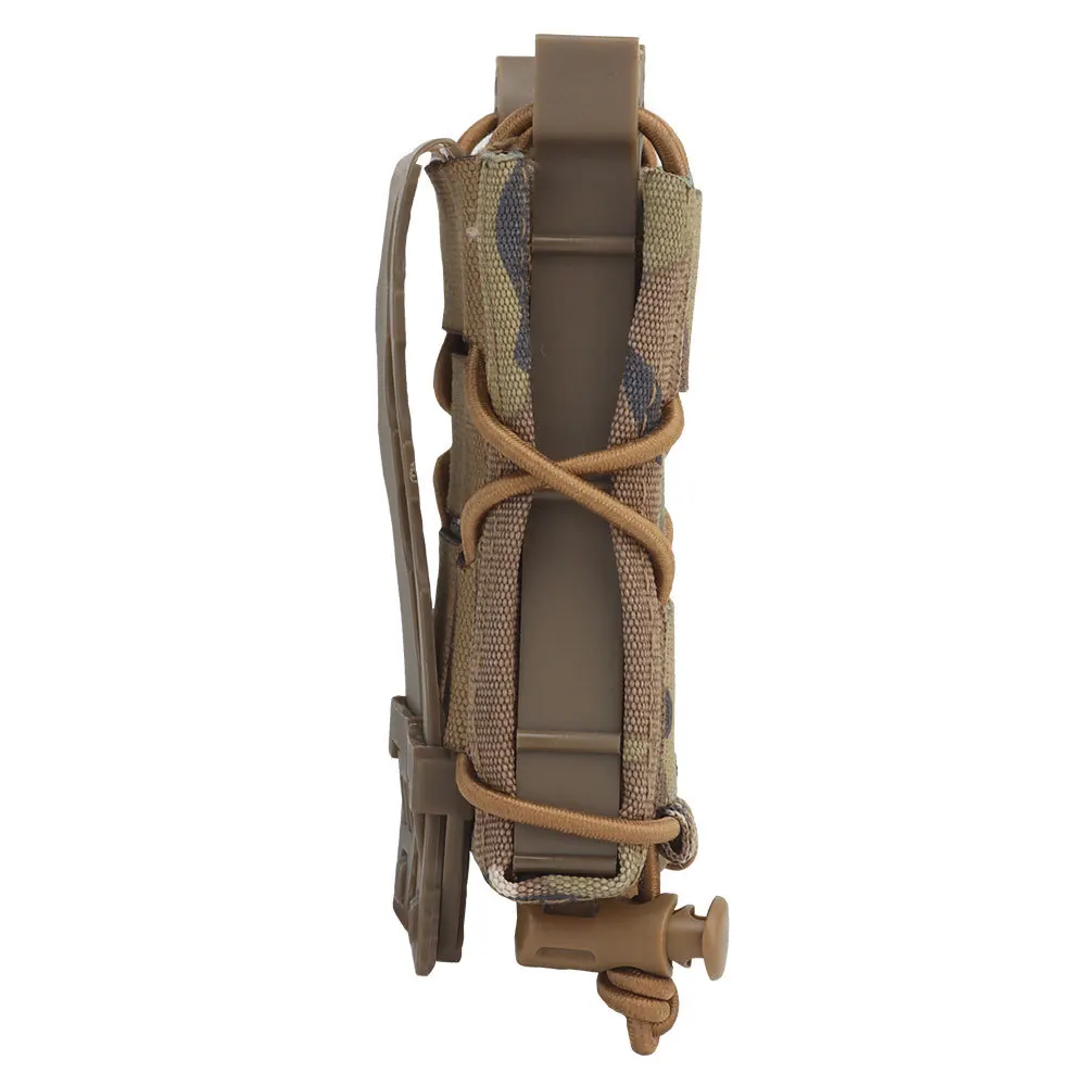 Bolsa de munición para pistola doble, 9mm, bolsa Molle MAG, cordón de choque elástico, de liberación rápida, para caza - imagen 3