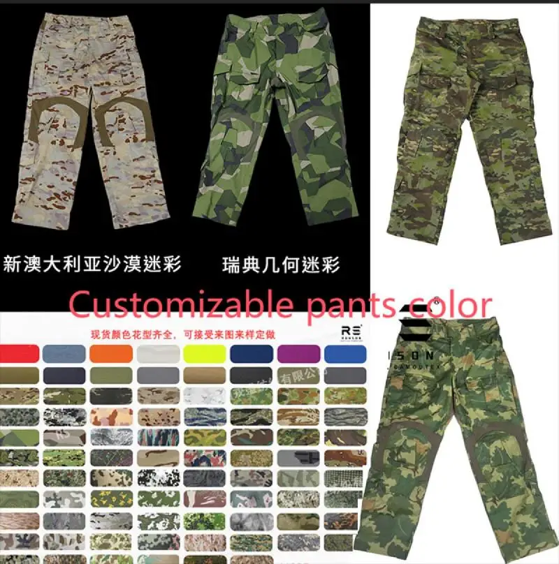 Ropa de camuflaje al aire libre, pantalones, ropa de trabajo resistente al desgaste para hombres, pantalones tácticos Battlefield G3, personalización de camuflaje