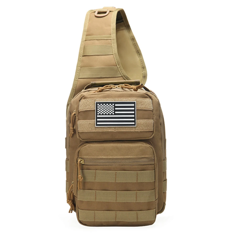 Bolso táctico MOLLE para pecho con correa ajustable y compartimentos - imagen 3