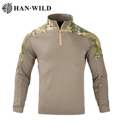 Camisas tácticas para hombre, camisa de secado rápido, camiseta de verano para deportes al aire libre, Camping, senderismo militar, transpirable, manga larga