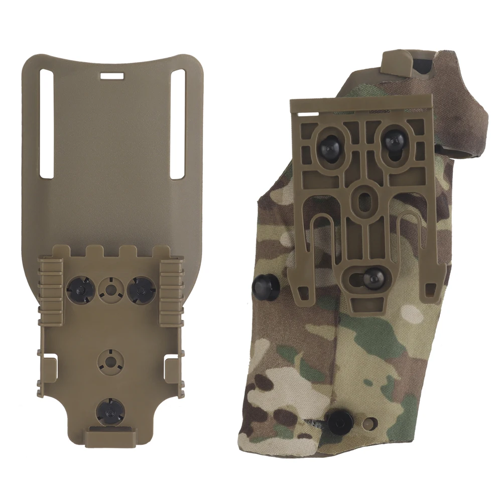 Funda de pistola táctica para Glock 17/19 con linterna X300 X300U, fundas de caza Airsoft 6354DO mano izquierda - imagen 2