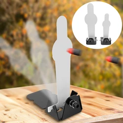 Objetivo de tiro de acero IPSC IDPA, objetivo de reinicio Manual, objetivo de tiro de balas de aire suave/BB/suave/agua para tiro de balas