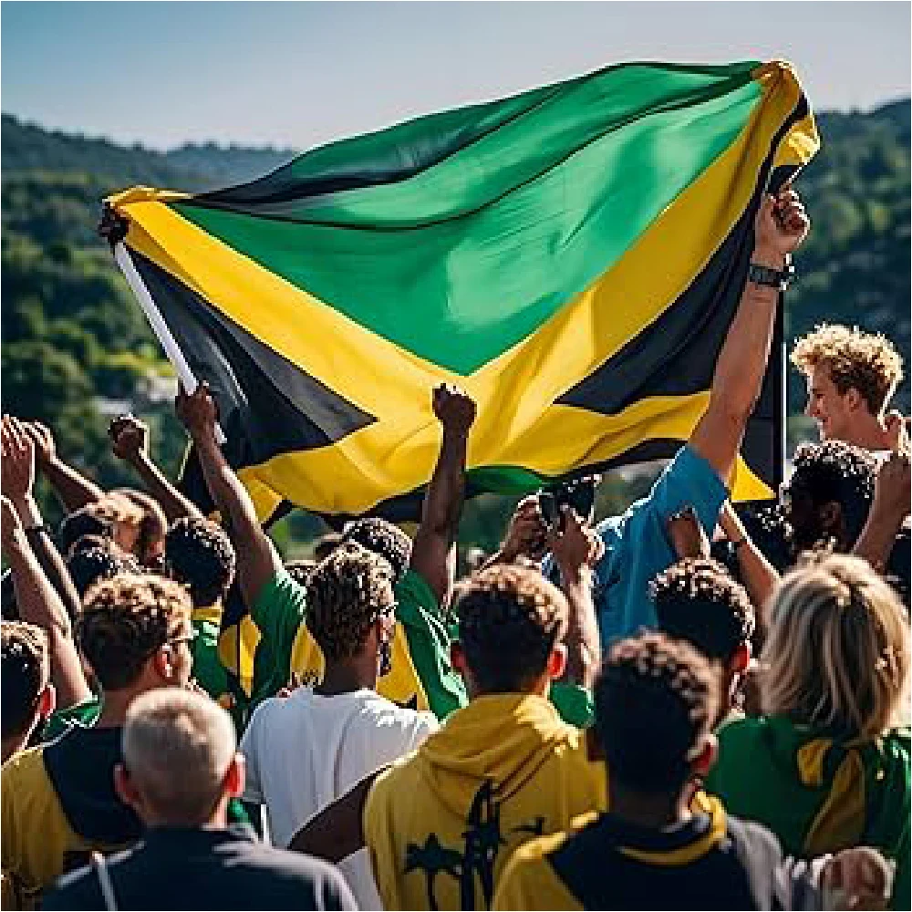 FLAGLINK 90x150 CM Bandera de Jamaica para Decoración