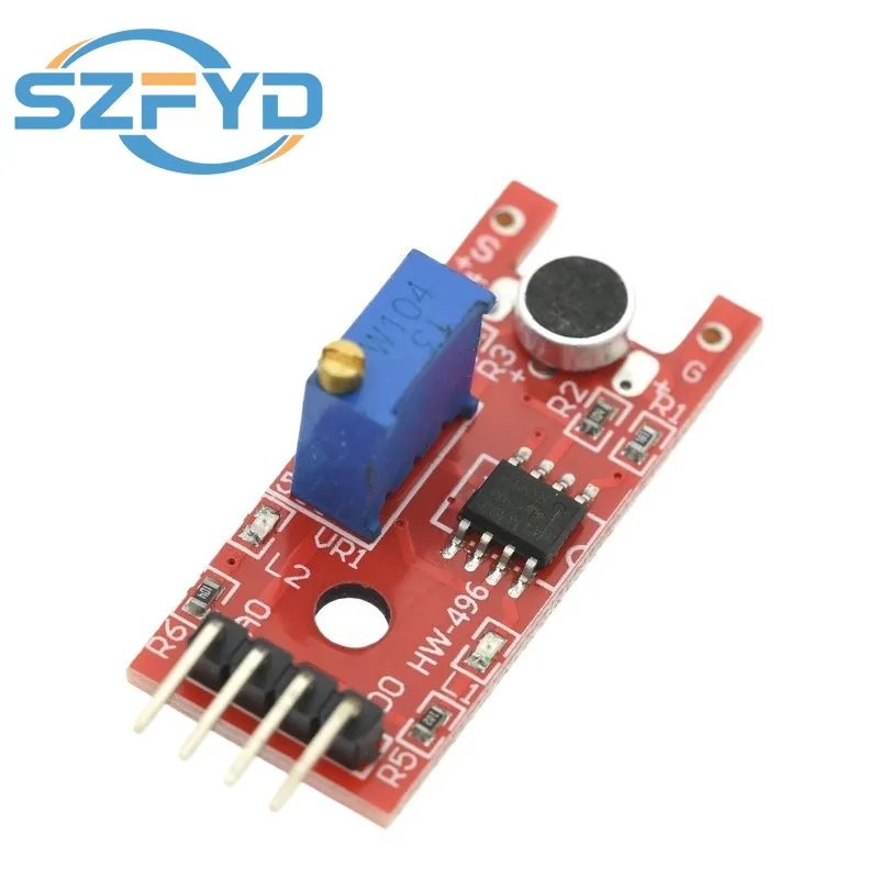 Módulo de Sensor de sonido, Sensor de Control de sonido MAX4466 MAX9814, interruptor de detección de silbato, amplificador de micrófono para Arduino KY-037 - imagen 2