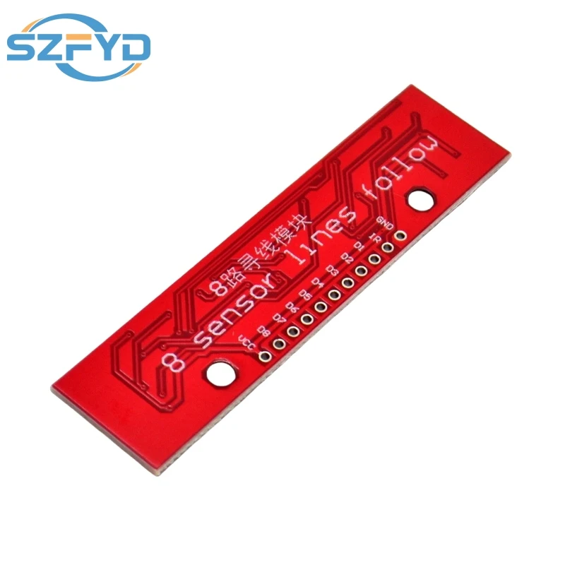 Módulo de Sensor de seguimiento IR de 8 canales, placa de detección de seguimiento de línea infrarroja de 8 canales, Detector DIY para coche inteligente Arduino - imagen 3