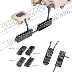 Guardamanos Keymod CNC metálico Airsoft con guía alambre