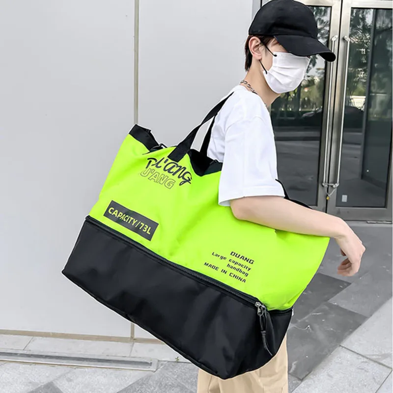 XA56WA-Bolso de hombro de gran capacidad para hombre y mujer, bolsa de viaje informal, a la moda, para baloncesto y fin de semana - imagen 5