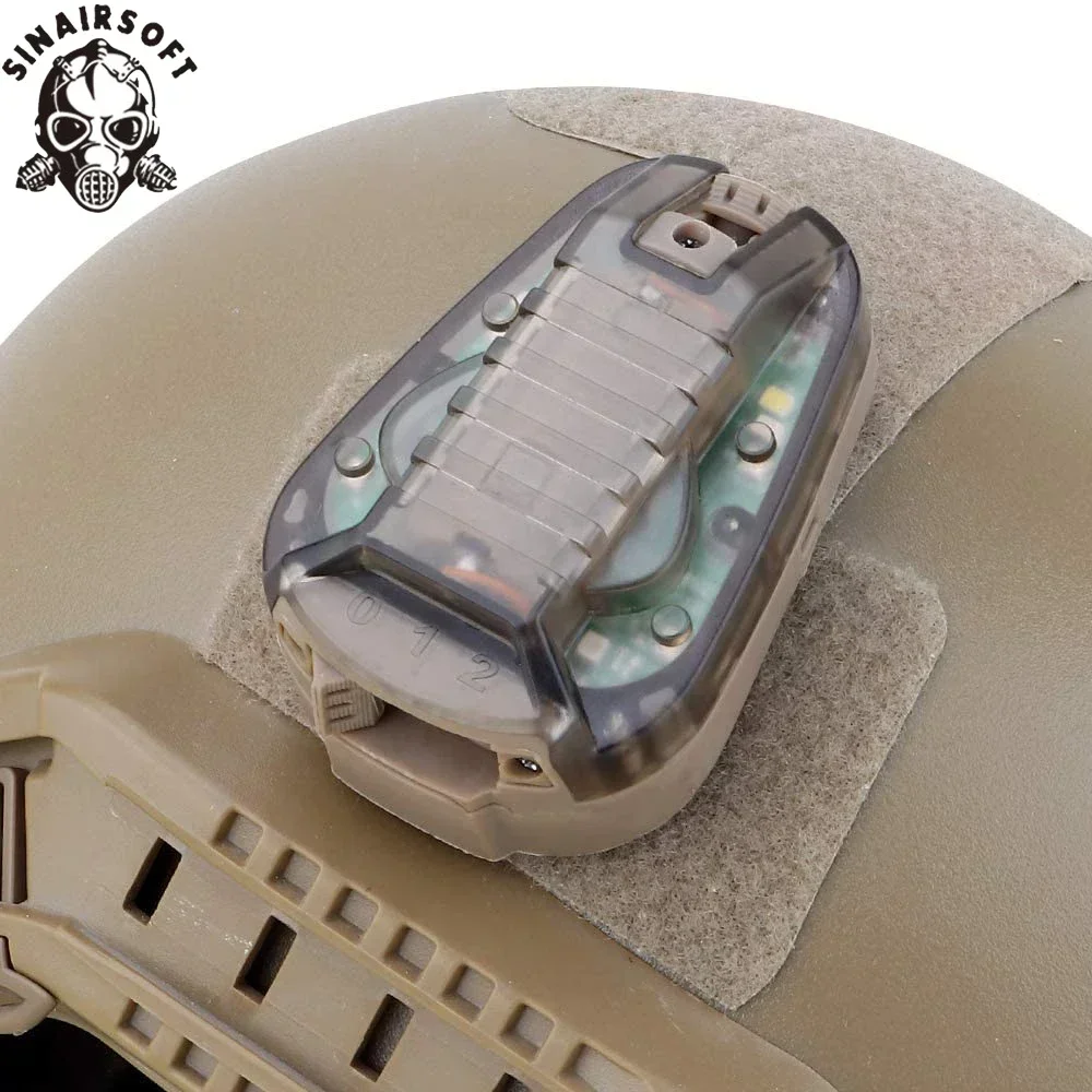 Lámpara táctica para casco, luz de supervivencia, luz Flash de seguridad, luz estroboscópica de mariquita con caza impermeable, ciclismo al aire libre, Camping - imagen 2