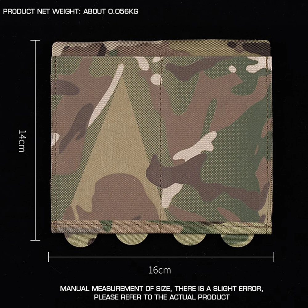 Bolsa táctica elástica doble Mag para 5,56 7,62 caza tiro Airsoft M4 bolsa para revistas tiro rápido MOLLE cinturón chaleco equipo - imagen 2