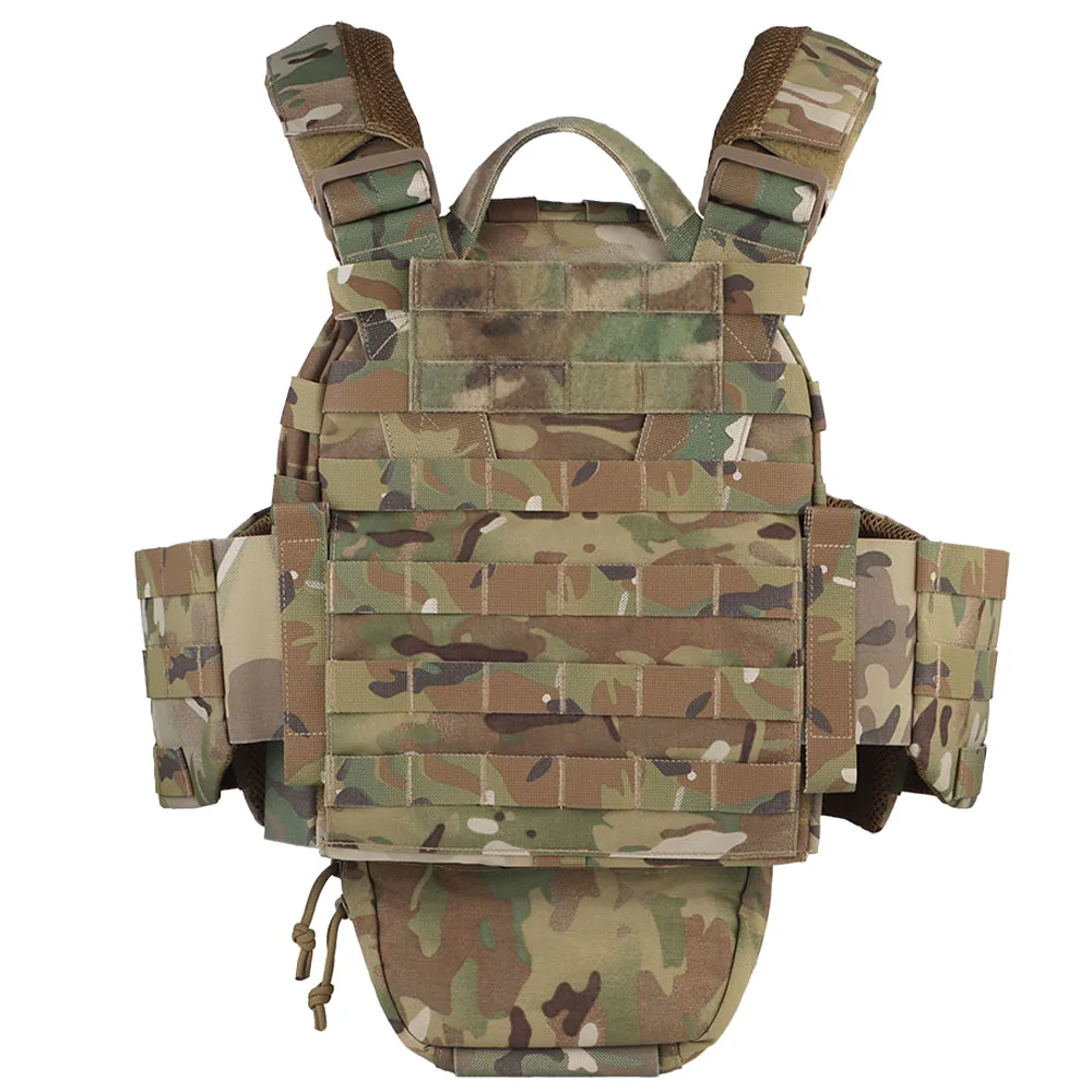 Chaleco táctico ARC, portador de placa con hebilla de liberación rápida, bolsa para revistas 5,56, Panel frontal MOLLE, chaleco de caza Militar Airsoft - imagen 5