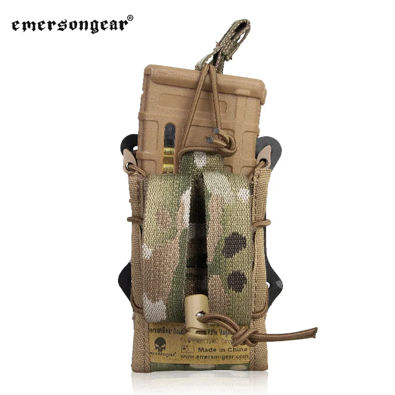 Emersongear bolsa táctica doble para revistas Modular Molle 5,56 M4 M16 AR15 Mag bolsa Airsoft caza tiro al aire libre combate Nylon - imagen 5