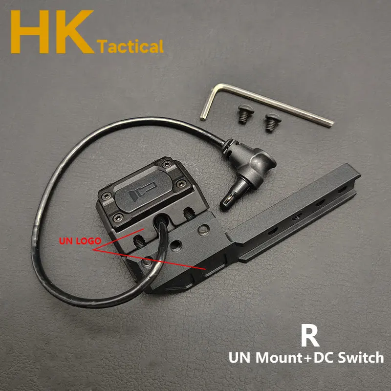ModButton interruptor de presión con soporte de extensión lateral Un Mount DBAL NGAL M300 M600 armas tácticas linterna y soporte láser - imagen 5