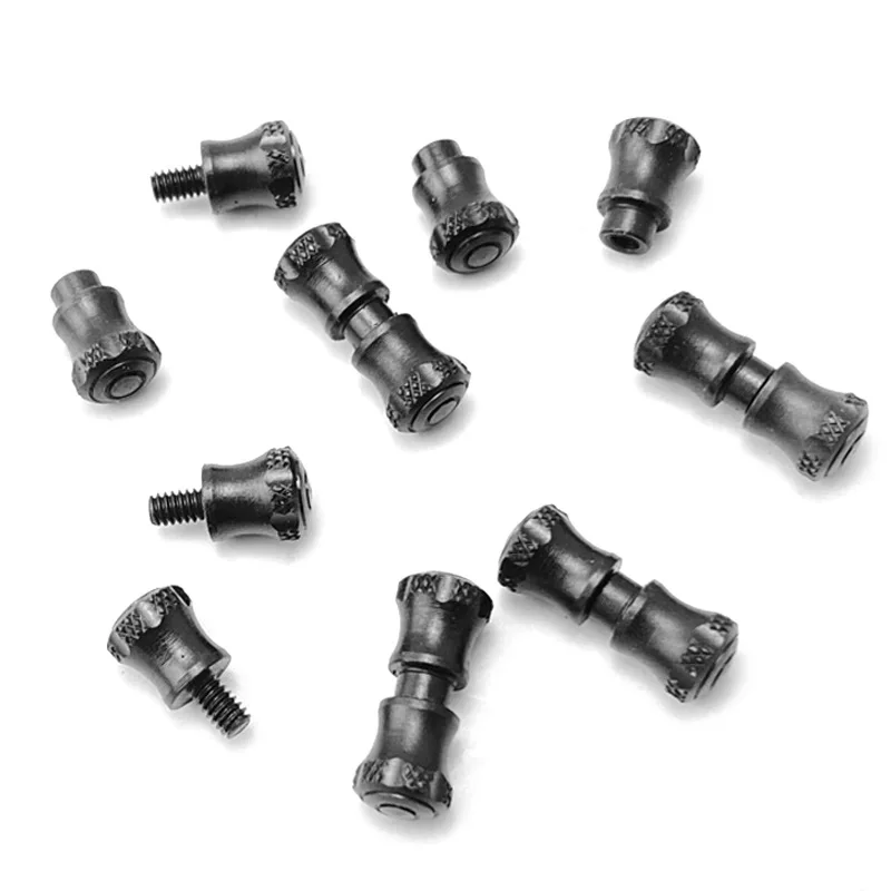 4 piezas 416 tornillos de cuchillo de empuje de acero inoxidable para cuchillo plegable DIY tuerca de sujeción de tornillo de apertura rápida - imagen 5