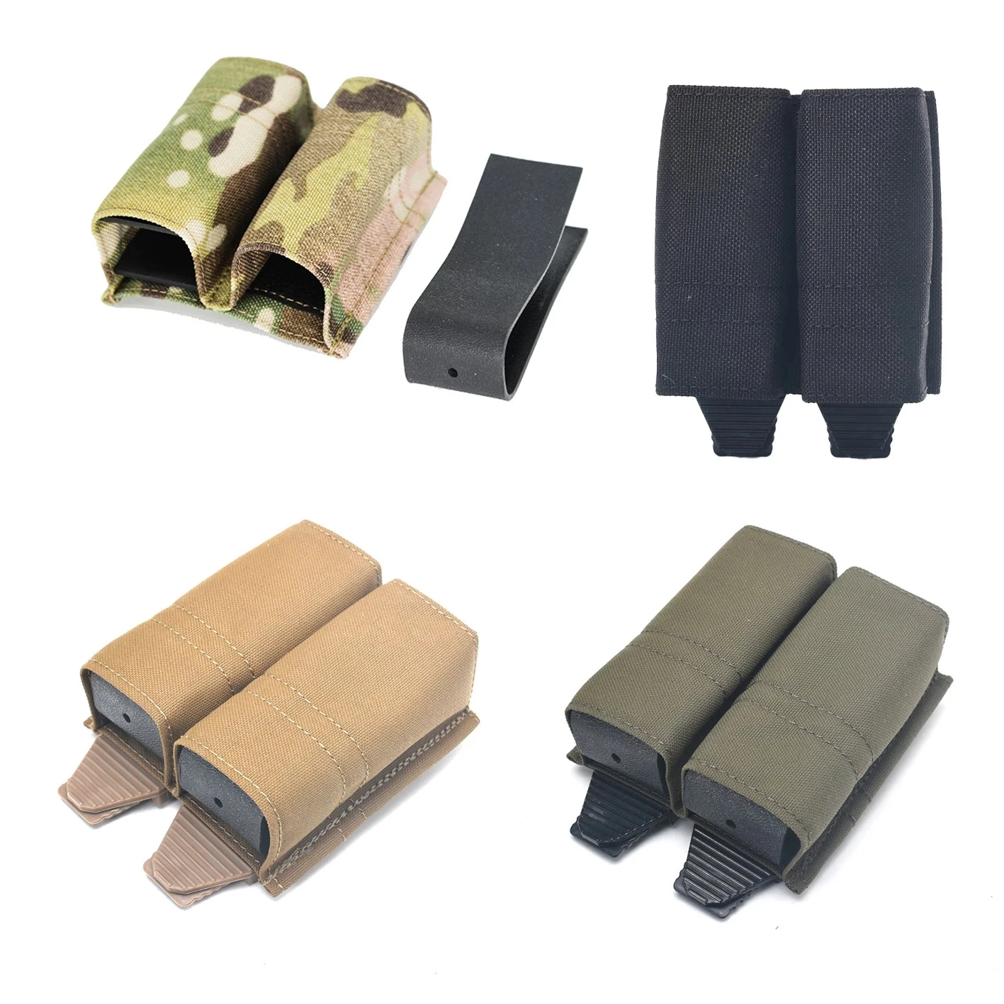 Chaleco táctico doble Mag bolsa 9mm sistema revista K placa Clip bolsas soporte bolsillo - imagen 3