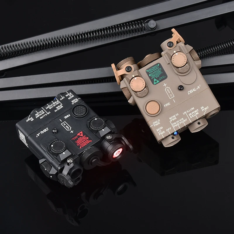 Wadsn-DBAL-A2 táctico IR, luz estroboscópica con punto rojo y verde, de doble haz DBAL, láser para caza, mira infrarroja Airsoft - imagen 5