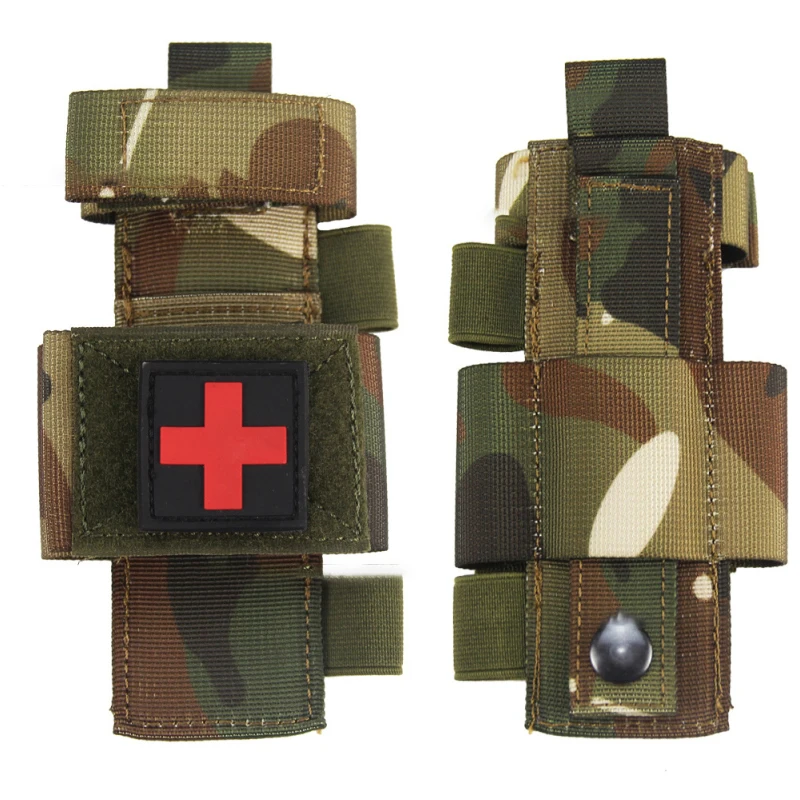 Bolsa táctica de tijera Molle para exteriores, bolsa para tijeras médicas, soporte para torniquete, bolsa de almacenamiento, funda para linterna - imagen 5