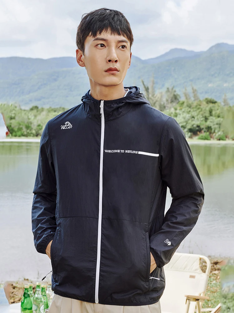Pelliot-ropa de protección solar para mujer, ropa de exterior UPF50 +, abrigo de piel para hombre, chaqueta de ciclismo a prueba de viento, abrigo de pesca impermeable - imagen 3