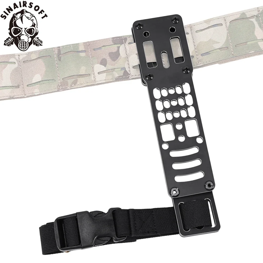 Plataforma de transporte de pierna caída, adaptador de funda de pistola táctica ajustable Modular de Metal, Compatible con accesorios adaptadores QLS Airsoft - imagen 2