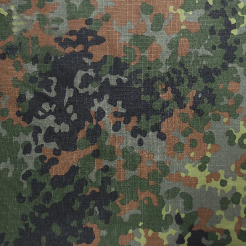 TC65/35 FLECTARN alemán manchado selva camuflaje tela poliéster algodón tela a cuadros ropa táctica DIY - imagen 3