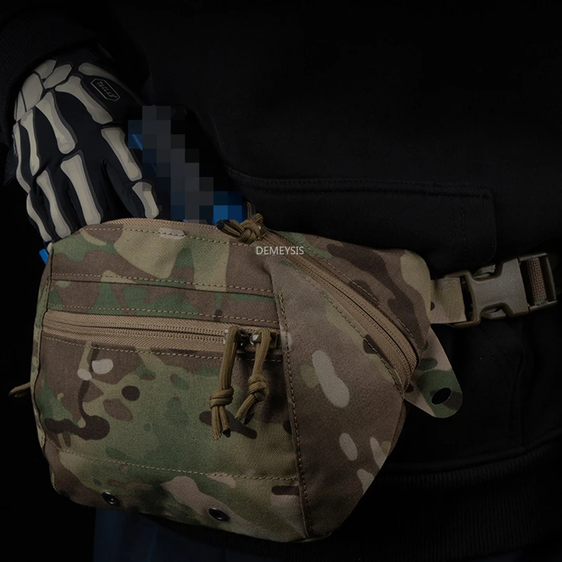 Riñonera táctica para caza al aire libre, bolso cruzado de gran capacidad para deportes, bolsa de tiro Airsoft, mochila de combate - imagen 2