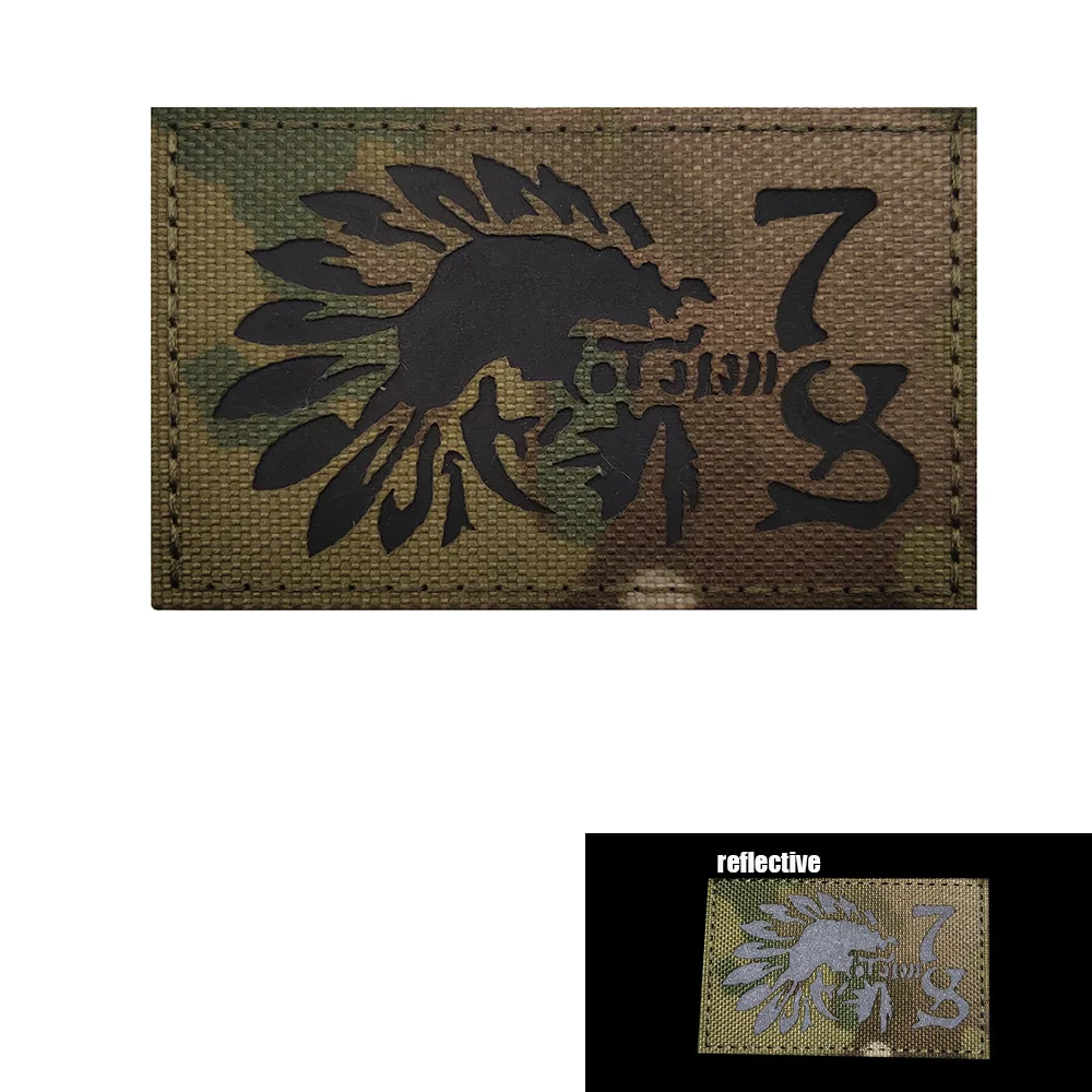 Equipo de celebridades de Internet, canoa, niebla, moral reflectante, parche bordado de PVC, brazalete con gancho, mochila táctica DIY para exteriores - imagen 4