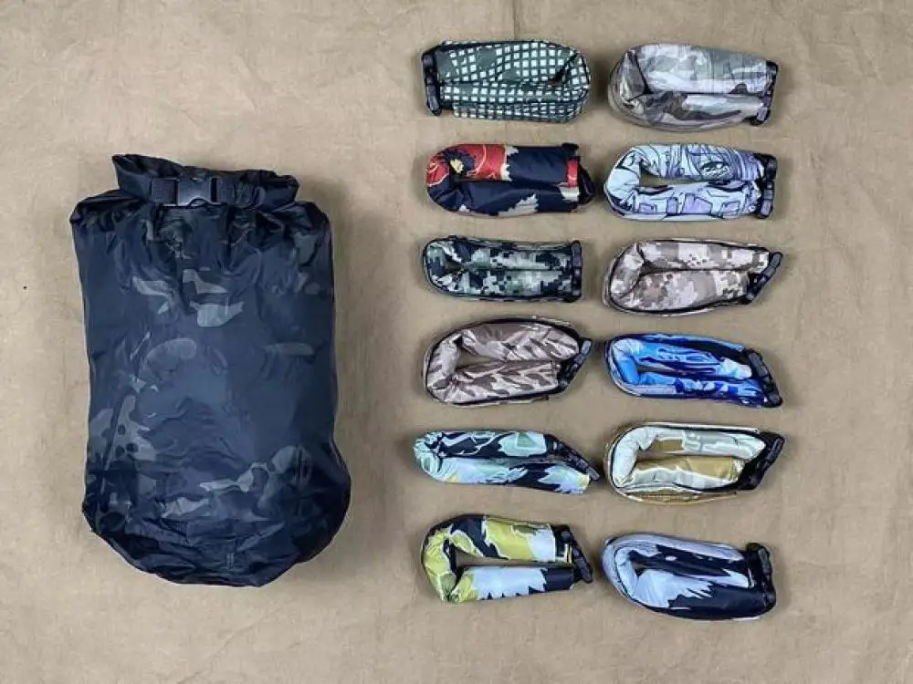 Bolsa de almacenamiento impermeable de camuflaje militar para Fitness, viaje al aire libre, separación seca y húmeda, bolsa de clasificación de ropa - imagen 3