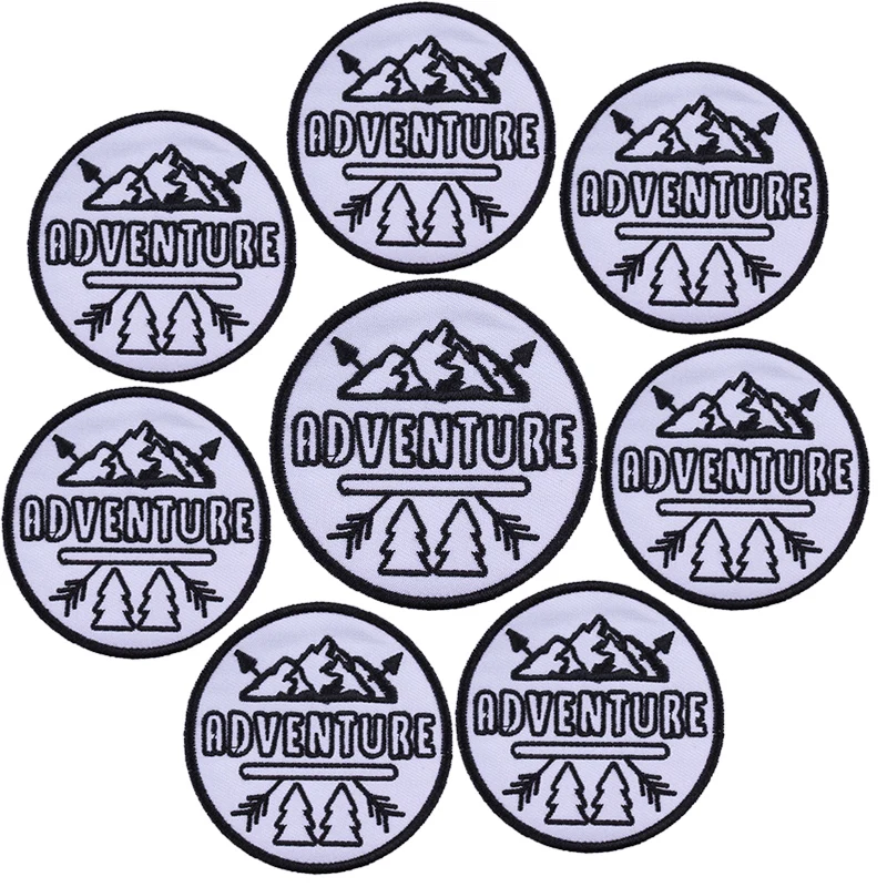 Prajna-paquete de 10 parches de aventura al aire libre, parche bordado para planchar ropa, parche para acampar al aire libre, DIY - imagen 5