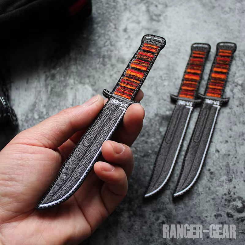 Kaba insignia cuchillo Q y accesorios bordados bolsas al aire libre - imagen 3