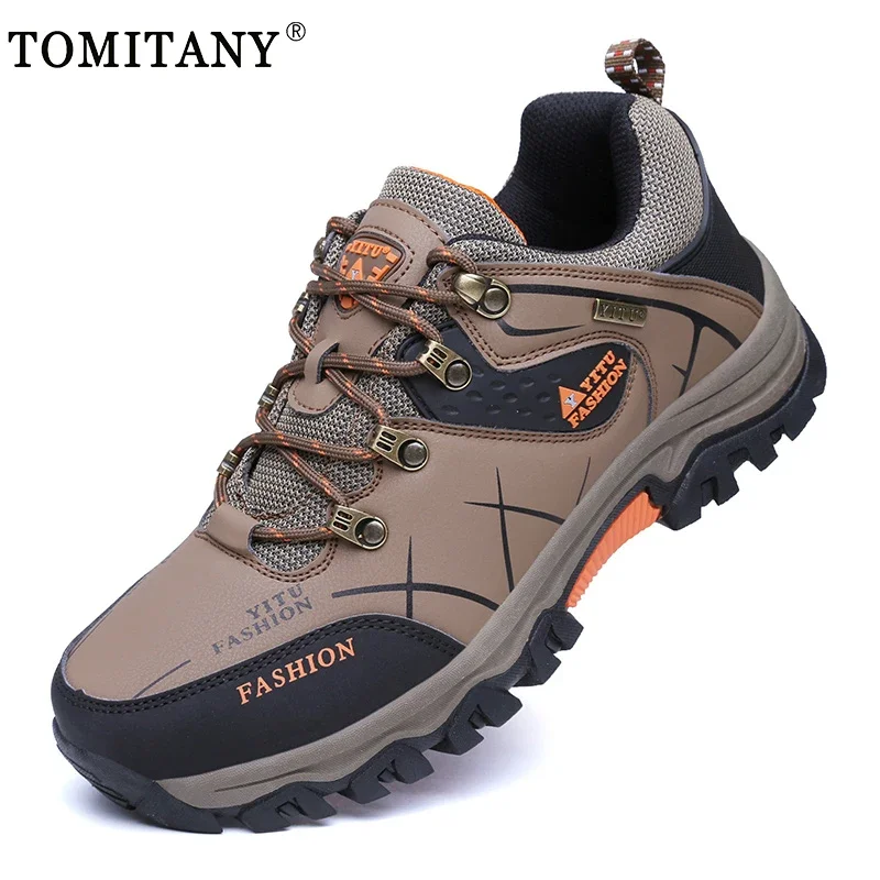 Nuevas botas de senderismo impermeables para exteriores, zapatos de Trekking para caminar y escalar, botas militares de combate táctico, zapatos de seguridad para el trabajo para hombres y cazar - imagen 2