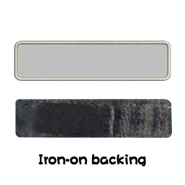 gray IRON-ON