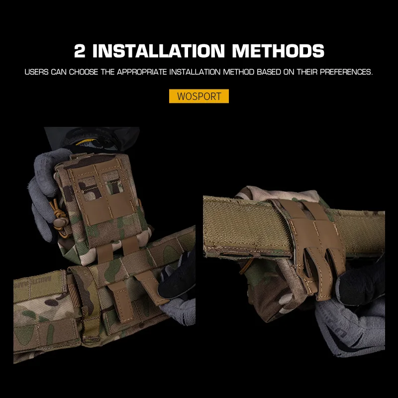 Funda táctica tipo granada – Bolsa MOLLE multiusos para cinturón - imagen 2