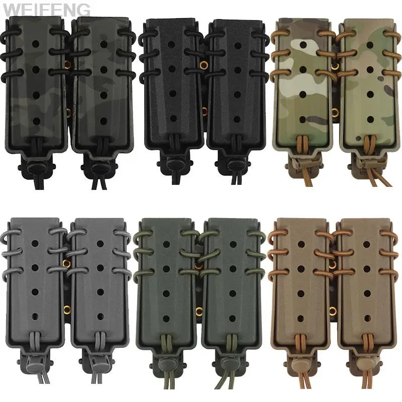 Bolsa militar para cargador de 9mm, funda táctica doble/única para pistola Molle Mag Universal 9mm/.40 Airsoft Mag, accesorio de caza - imagen 5
