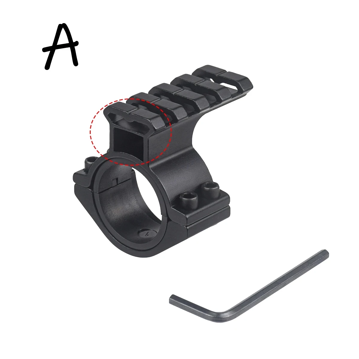 Soporte de mira táctica, anillos de 1 ", 25,4mm y 30mm de diámetro, colimador de punto rojo, reflejo para pistola Glock Airsoft - imagen 5