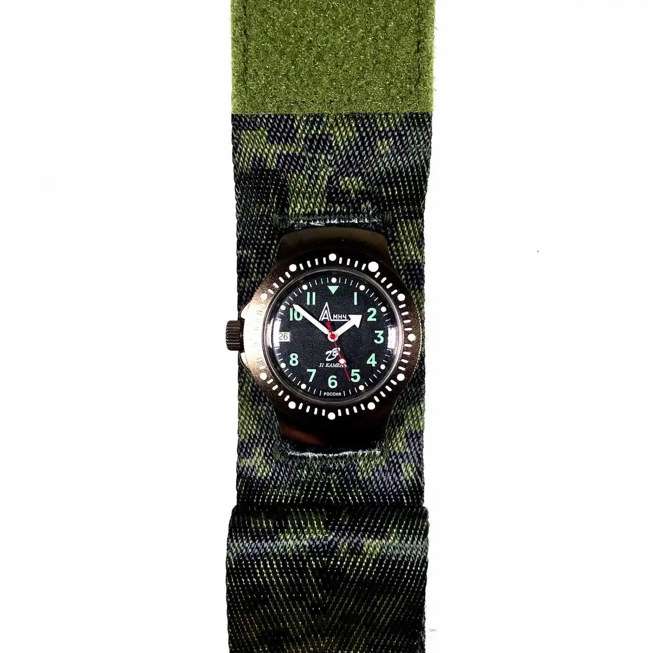 VOSTOK 6E4 Reloj táctico automático cuero resistente - imagen 3
