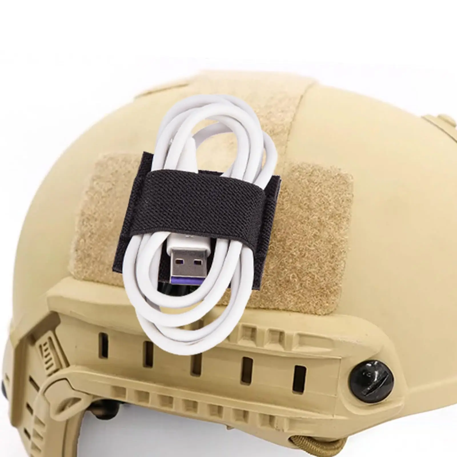 Bridas para cables para equipo de caza, auriculares tácticos, arnés de cables, correa, Panel de gestión de cables para Cable de interfono, Cable de auriculares - imagen 5