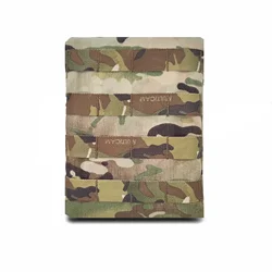 Chaleco táctico MOLLE multicam con paneles laterales y portadocs