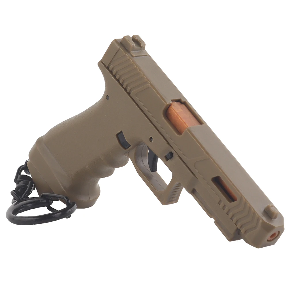 TTI G34 llavero táctico CS Revolver modelo para hombres Vintage Counter Strike pistola colgante de Metal llavero masculino niños Fans bolsa coche - imagen 3