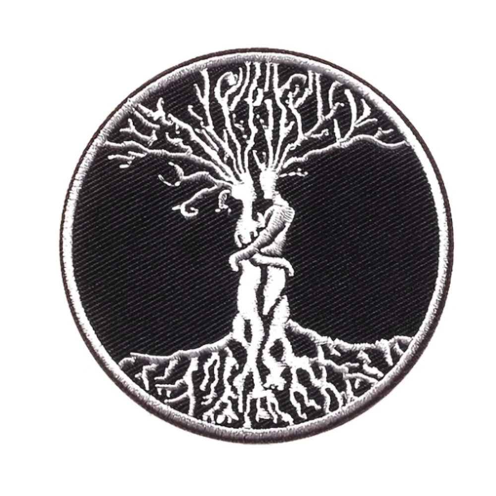 Parches Velcro Mochila TáCticos De Bordados Árbol de la vida amor celta 3 "parche Velcros bordado Velcros gancho y bucle-insignia de moral táctica militar para mochila Molle